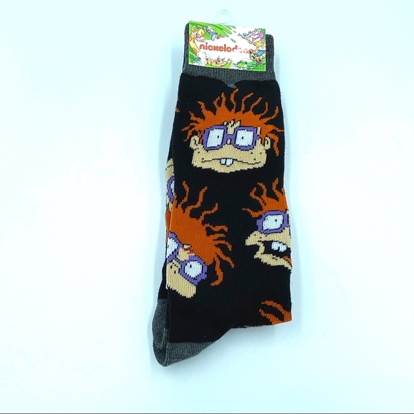 Nickelodeon Other - New Nickelodeon Rugrats Chuckie Crew Socks Sz 6-12